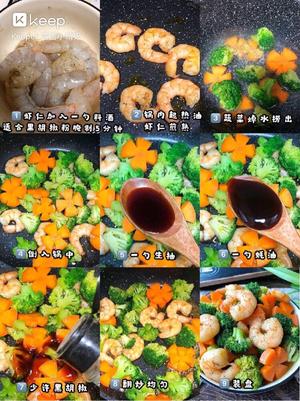 炒菜-减脂西兰花炒虾仁的做法 步骤1