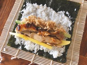 新的尝试-松茸鳗鱼寿司的做法 步骤3