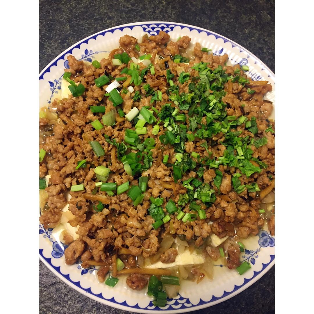 肉末蒸豆腐