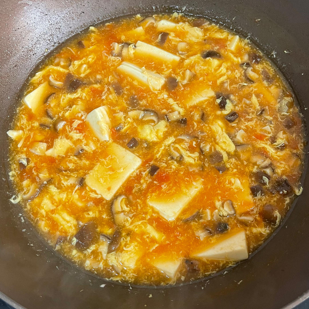 番茄内脂豆腐汤