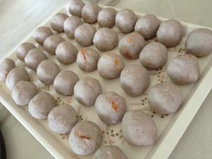 肥妈美食荐碟：中秋佳节团团圆圆~紫薯芋泥蛋黄酥~的做法 步骤4