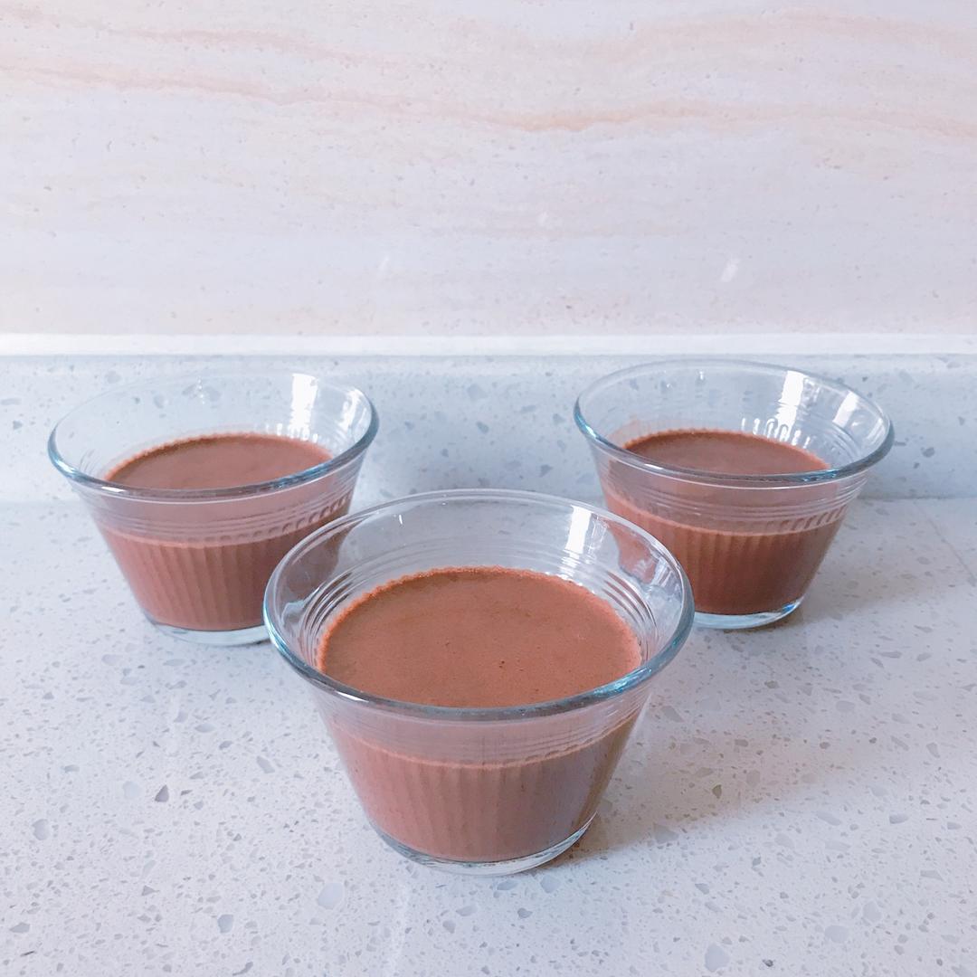 丝滑巧克力布丁