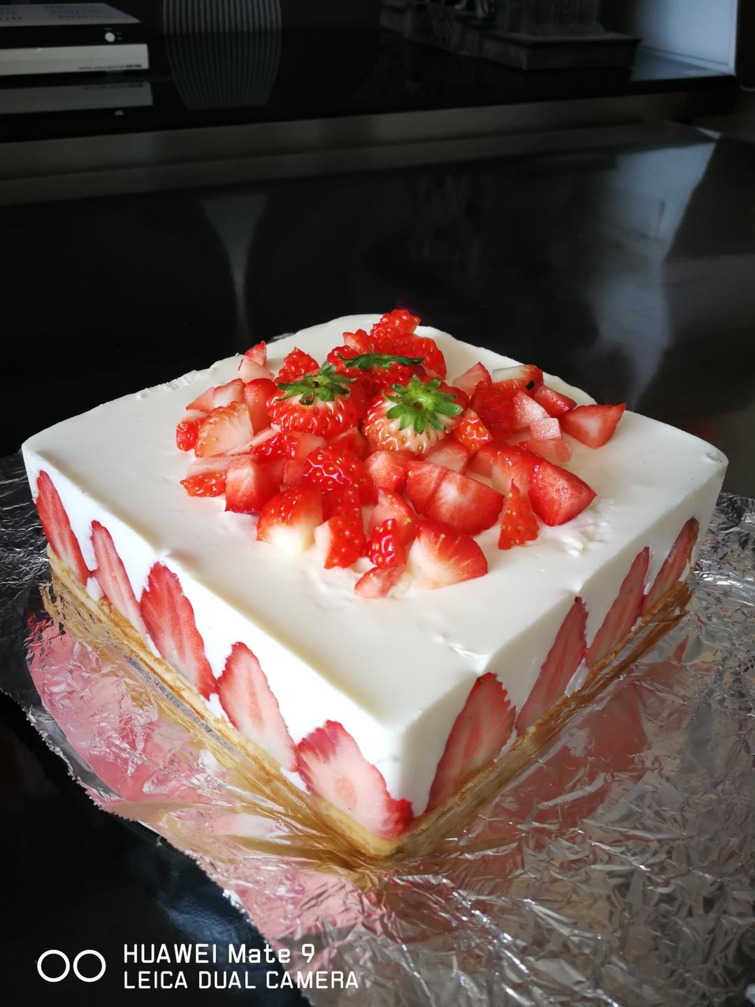 超级简单的味多美同款生日蛋糕（6寸），新手也能高度还原