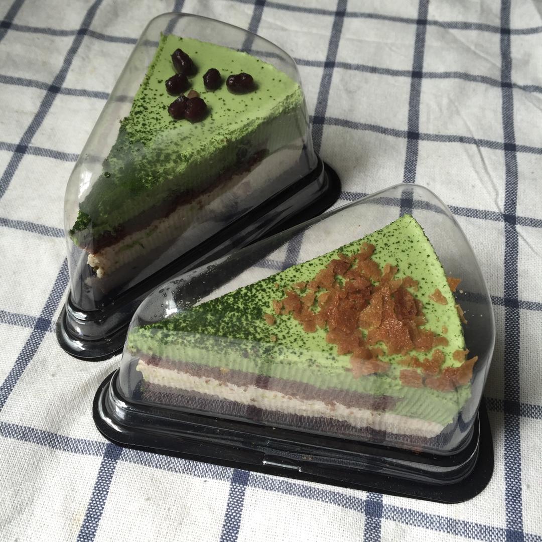 抹茶可可三色慕斯