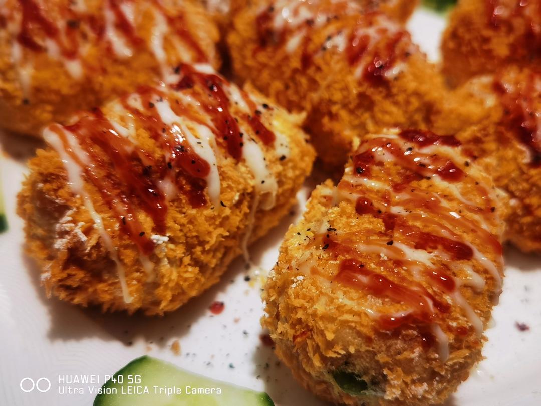 土豆的神仙吃法❗(非油炸版)外脆里糯低脂日式可乐饼