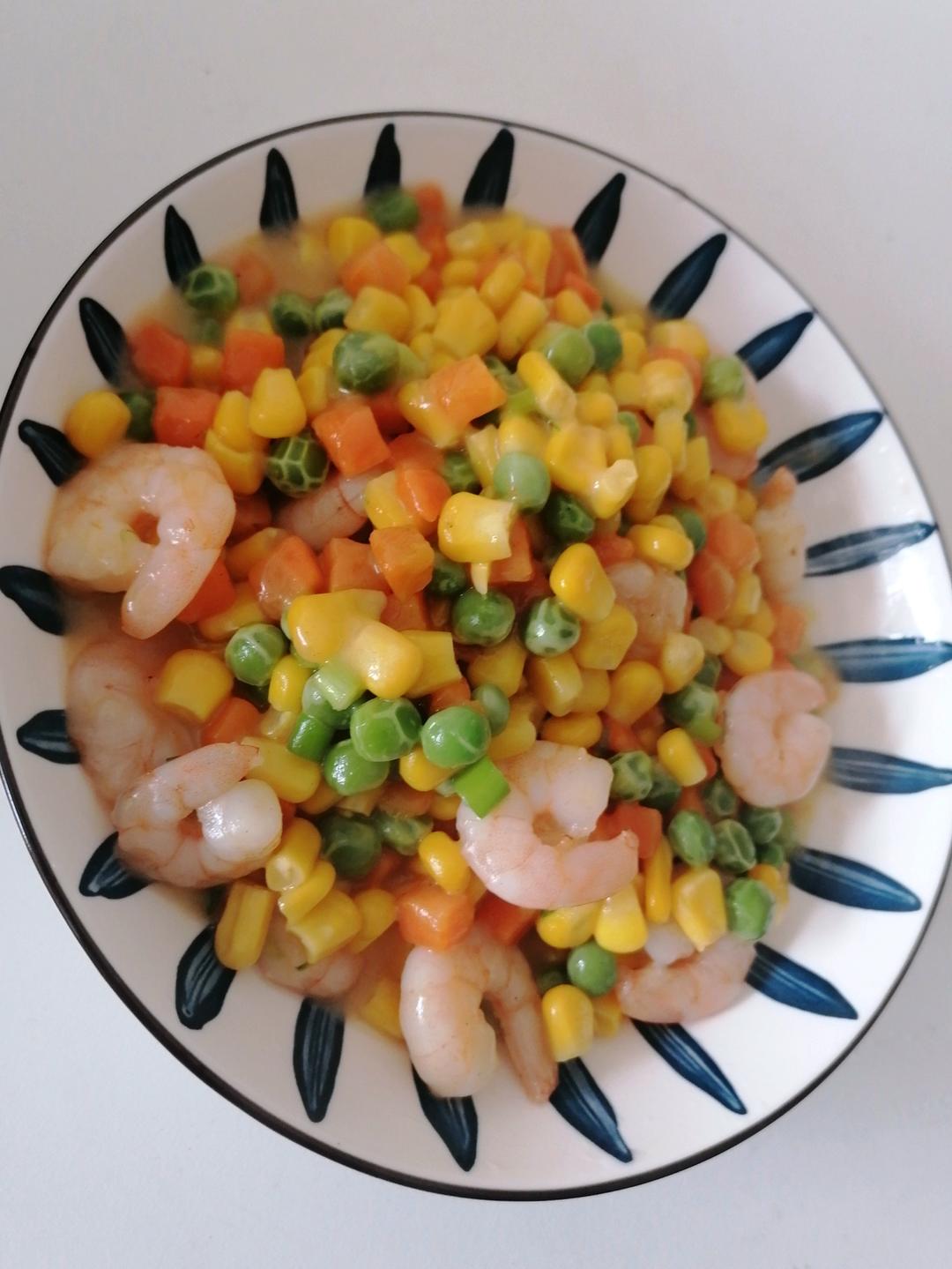 时蔬玉米虾仁