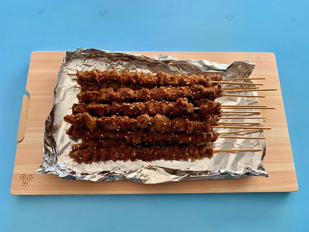 西安回民街的烤羊肉串【家庭版】