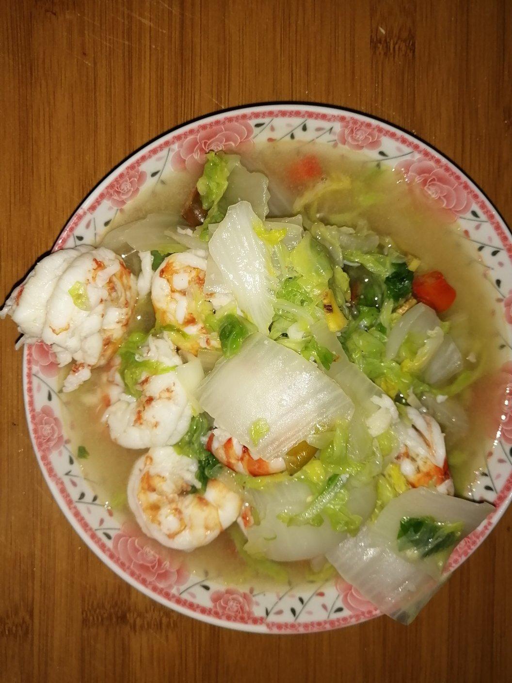蒜蓉开边九节虾