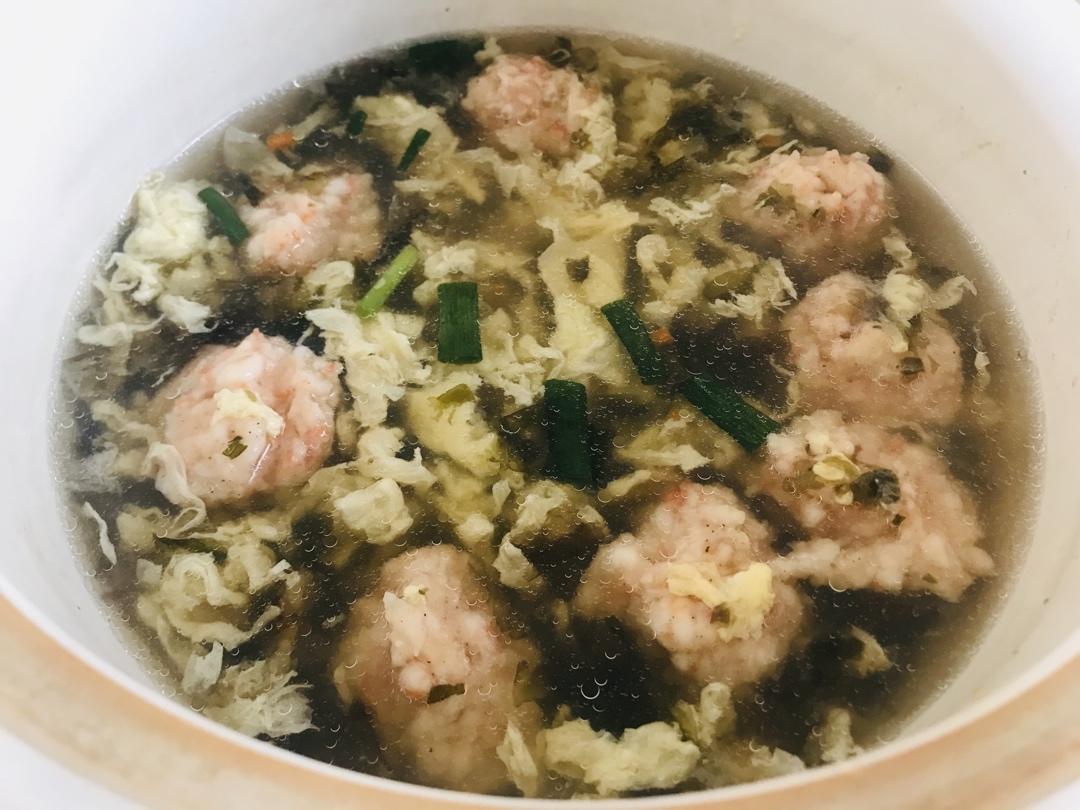 紫菜虾滑汤