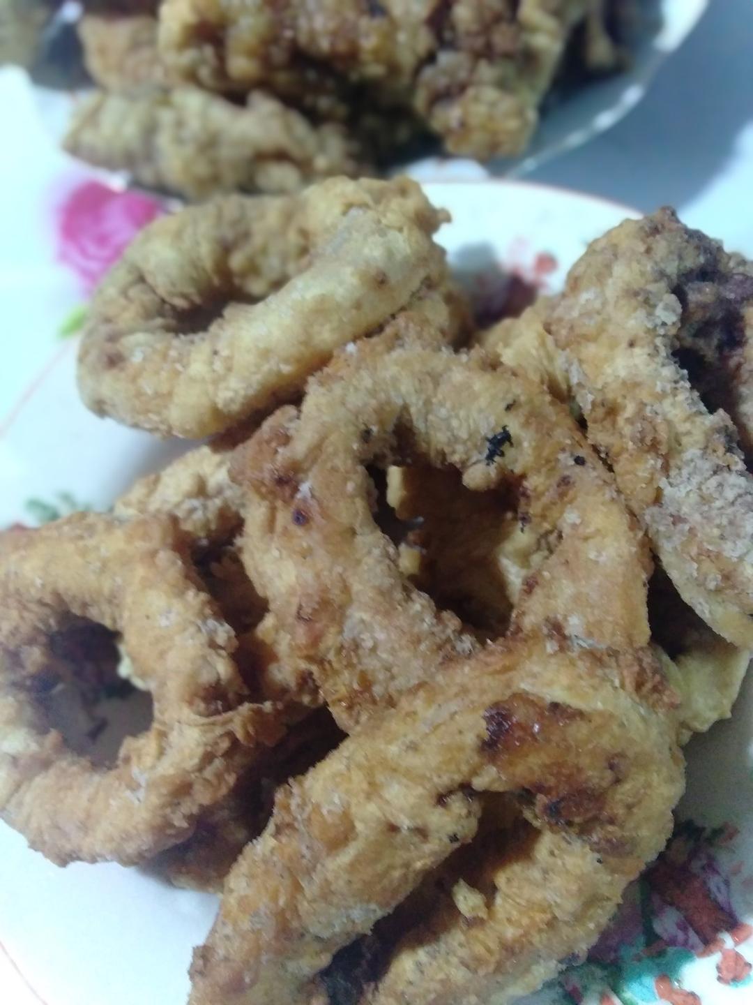 自己在家做海鲜--香炸鱿鱼圈