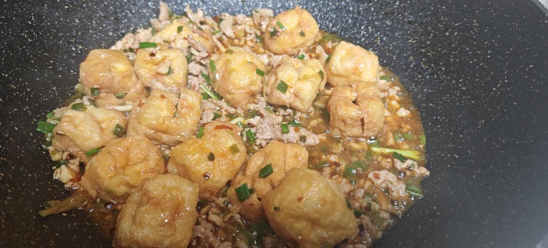 肉末炒豆泡（下饭菜）