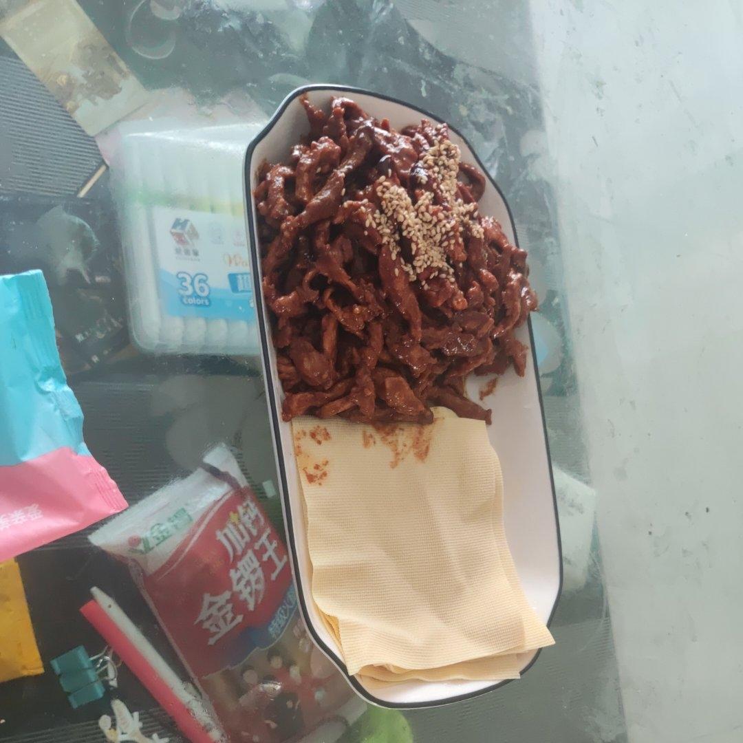 传统做法 京酱肉丝