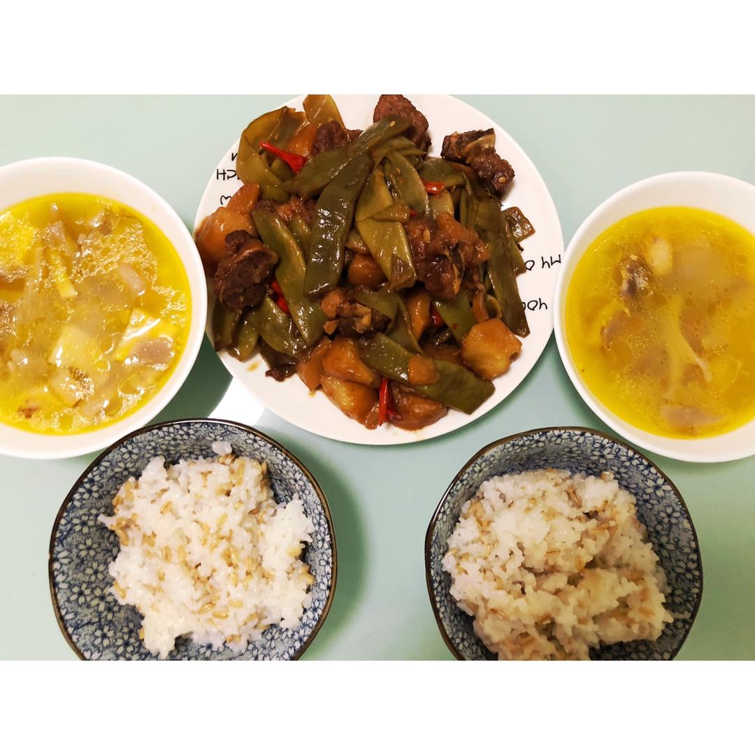 土豆芸豆炖排骨