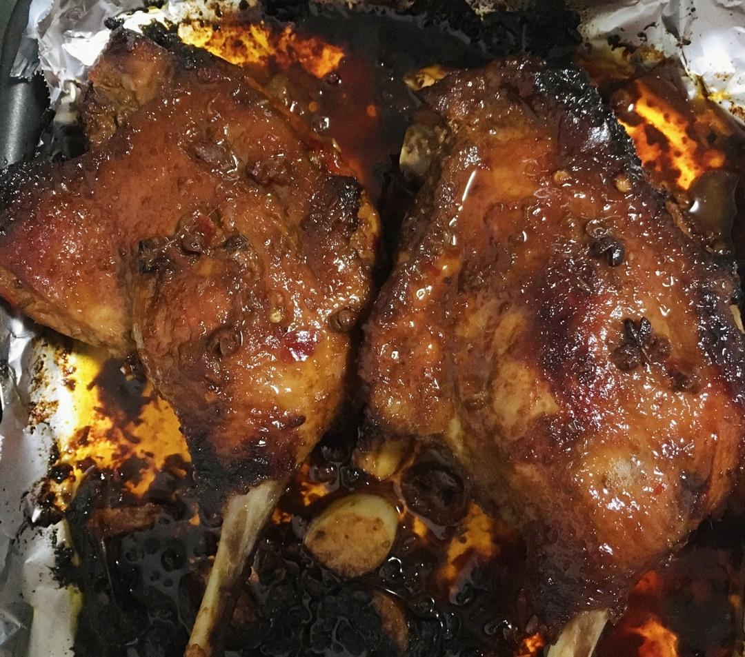 北鼎烤箱食谱～蜜汁烤鸭腿