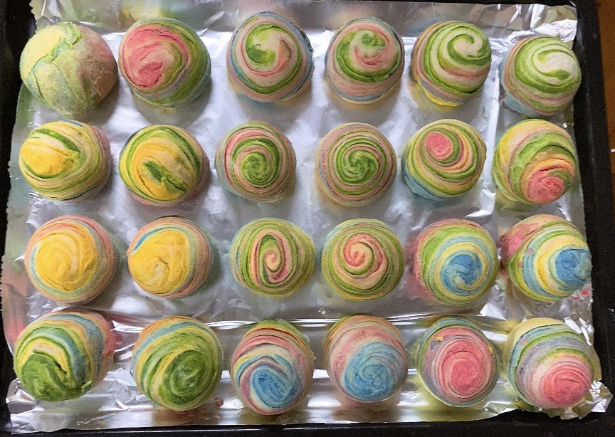 🌈免揉，免松弛，超高颜值小马宝莉彩虹蛋黄酥（含详细操作视频）