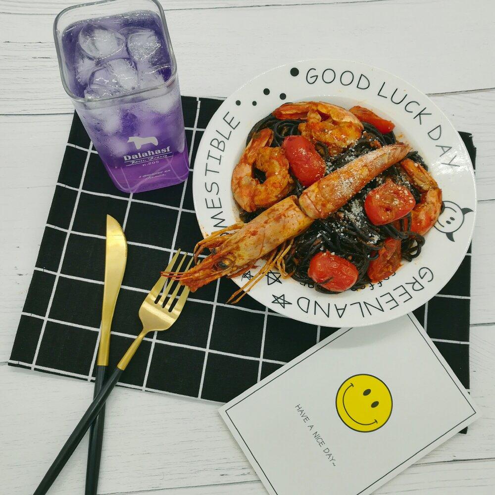 #秋季保胃战#海鲜番茄奶油意面