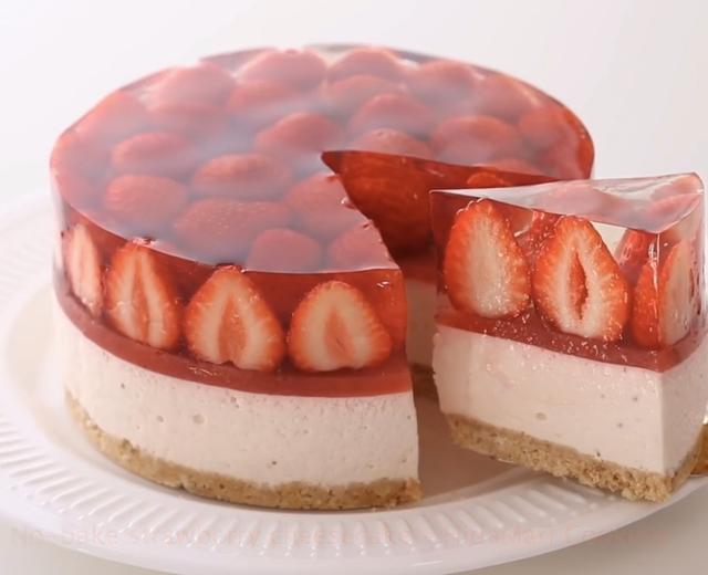 strawberry cheesecake草莓慕斯蛋糕（自用图后补）搬运自HidaMari Cooking