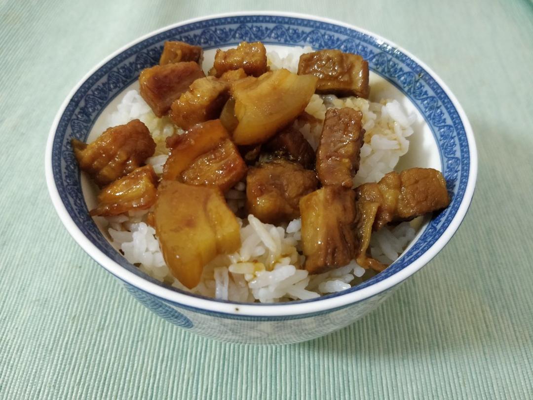 台式无油无香料卤肉饭（小白料理）
