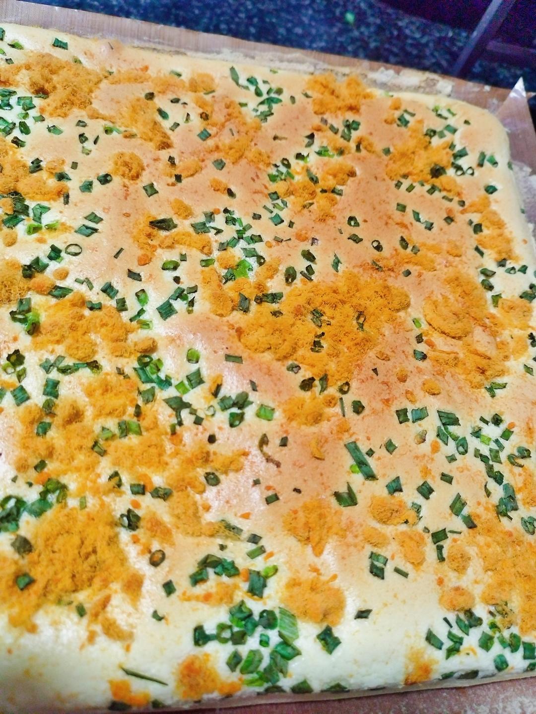香葱海苔肉松芝麻蛋糕卷