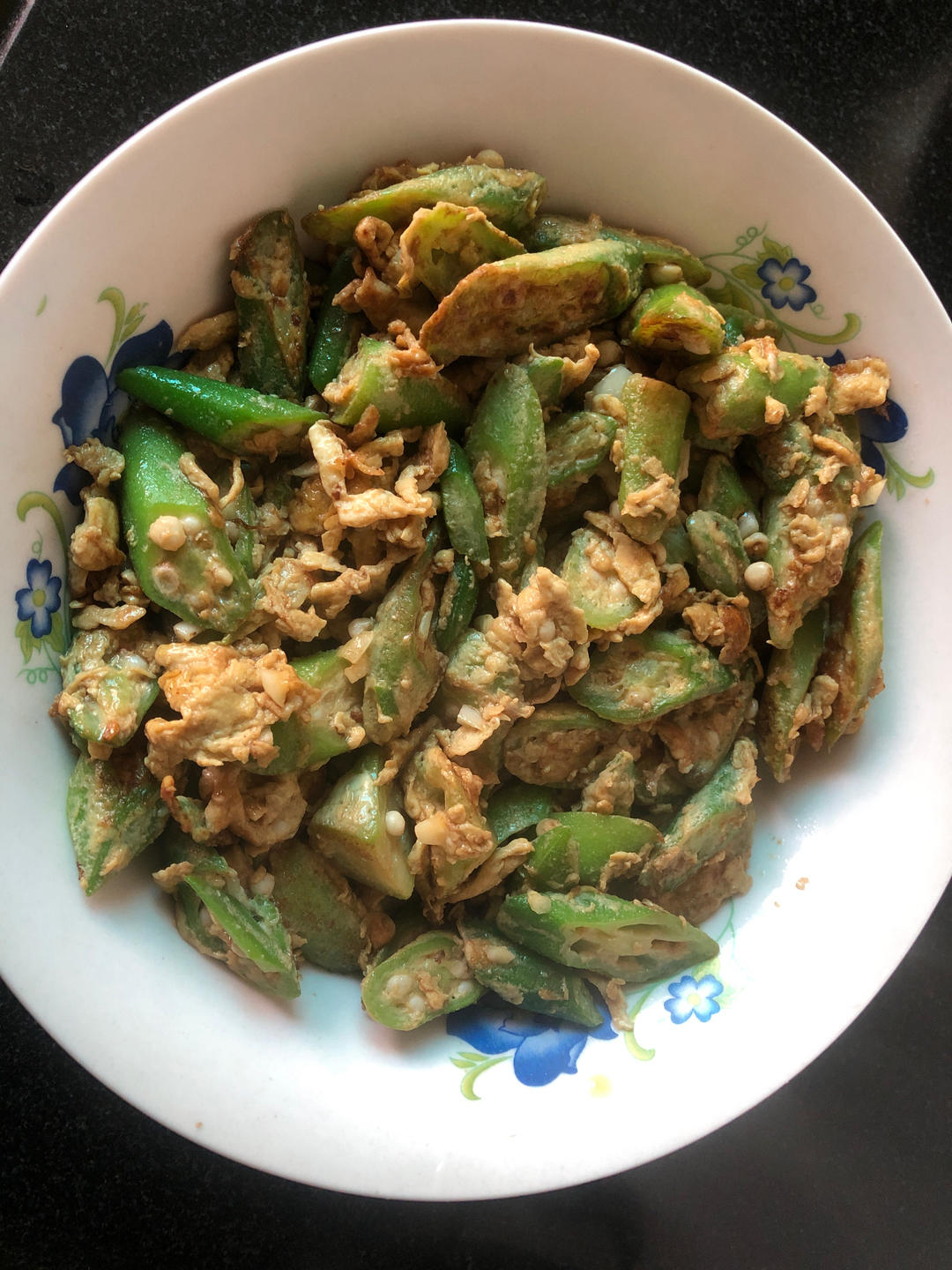 秋葵炒鸡蛋