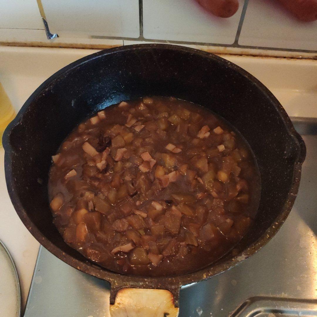 茄丁肉酱打卤面