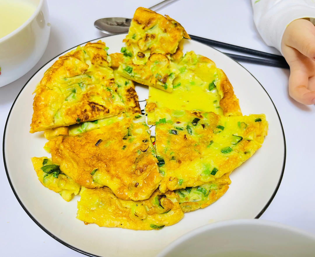 用葱花鸡蛋饼来唤醒你清晨的味蕾