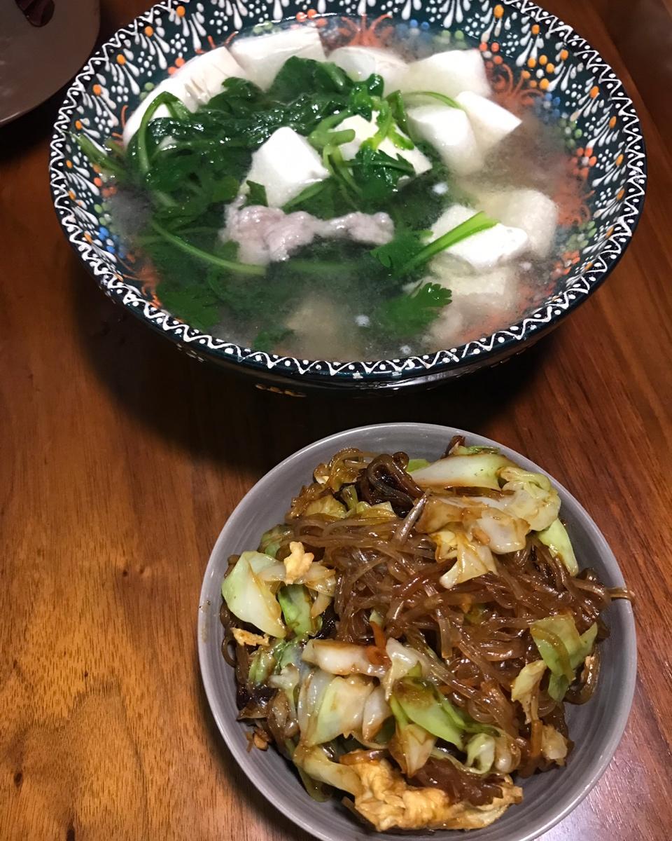 圆白菜炒粉丝