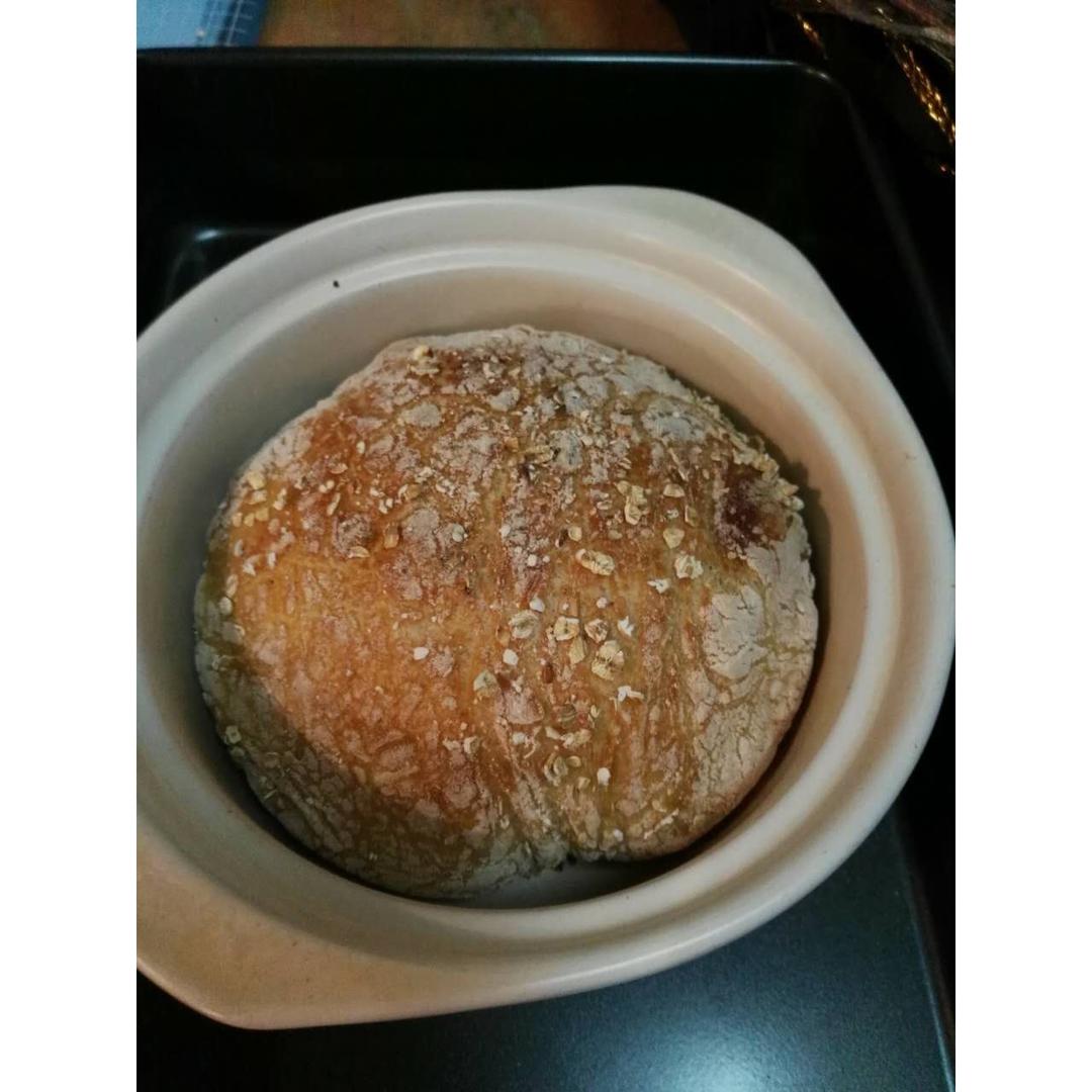 欧包/乡村面包-无油不用揉 No Knead Bread