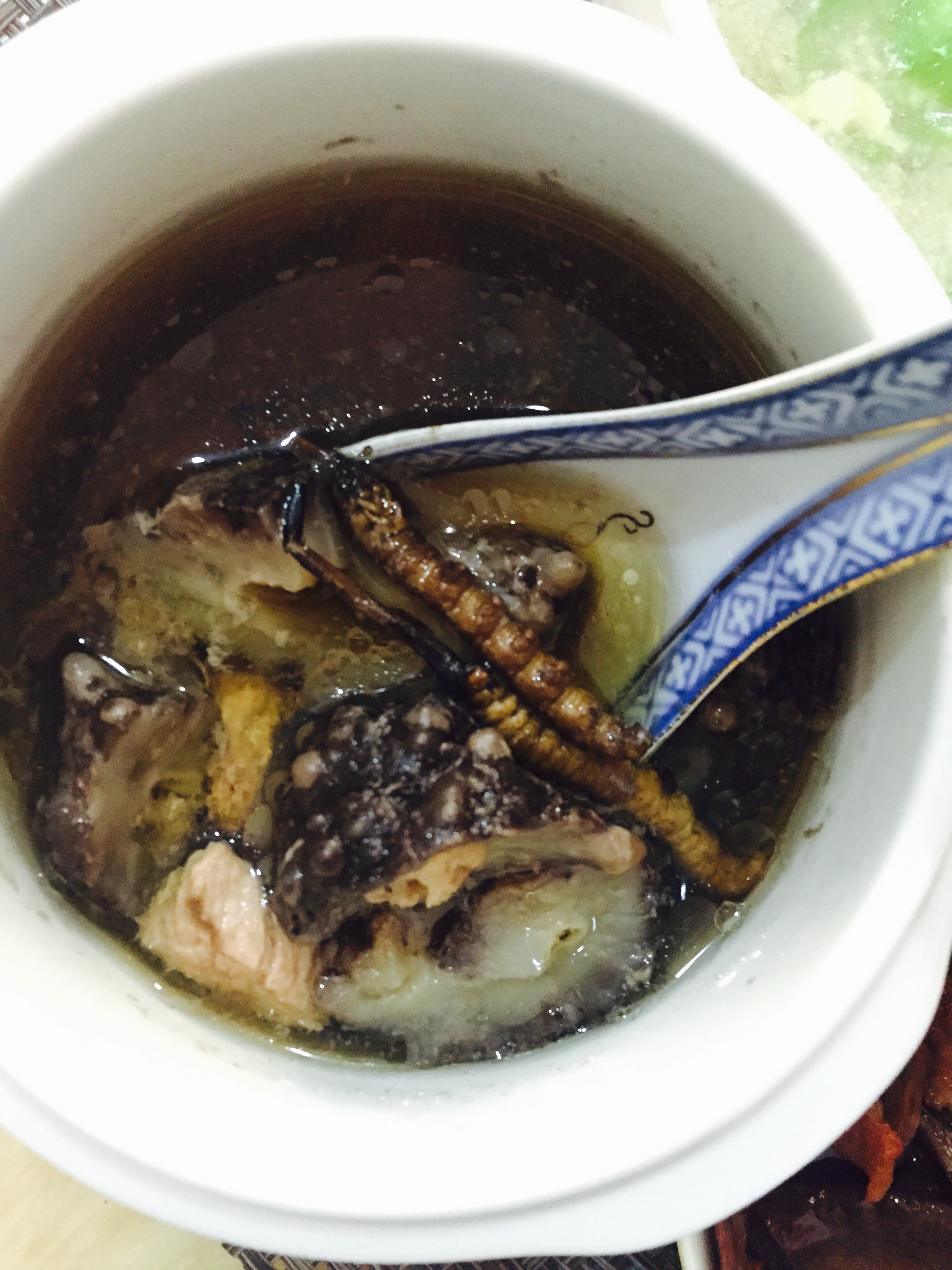 虫草海参炖毽子肉汤