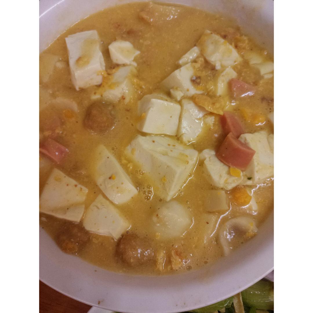 老丁的私房菜-蟹黄豆腐