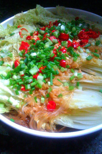 蒜蓉粉丝蒸娃娃菜