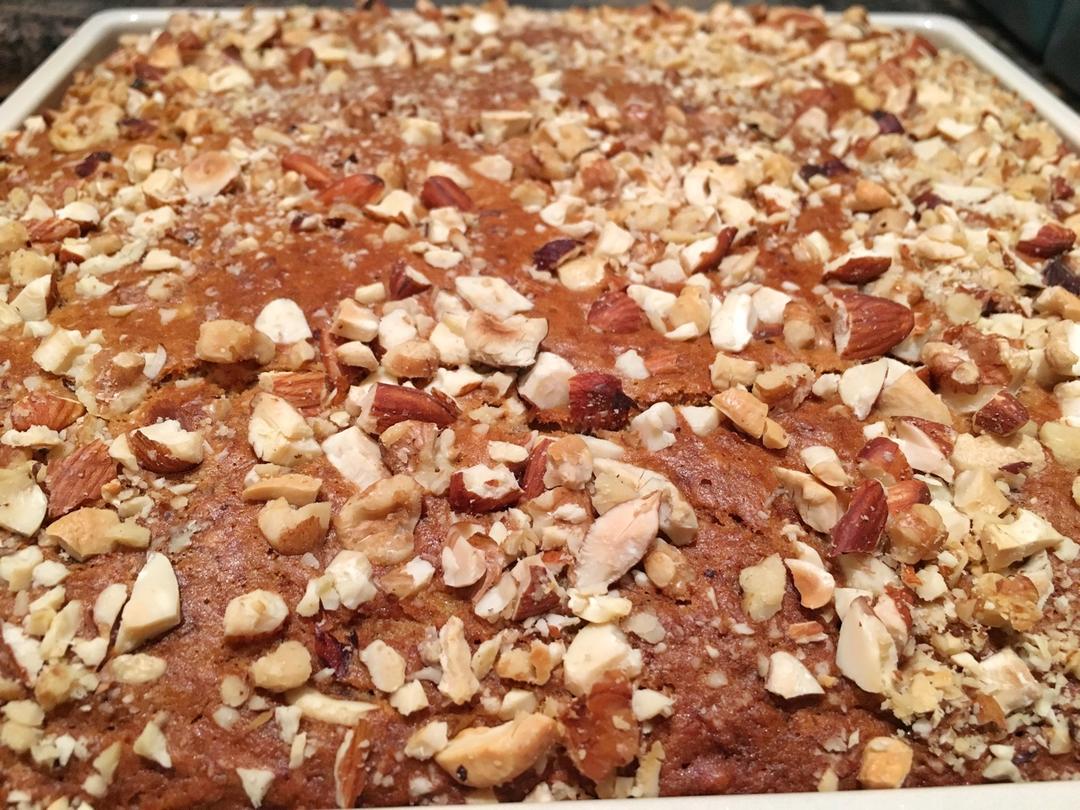 香蕉核桃蛋糕（低油少糖健康版）