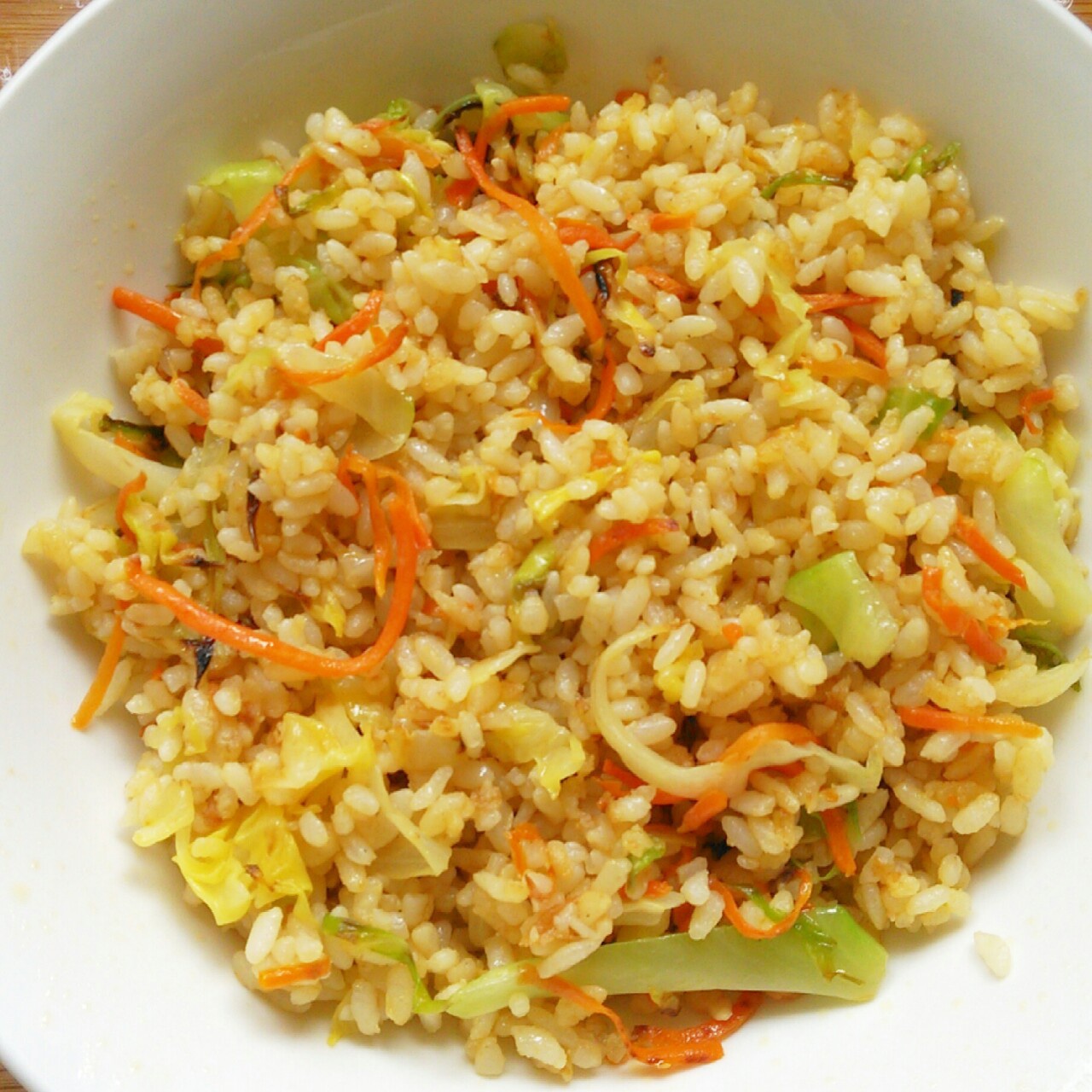 极简圆白菜炒饭