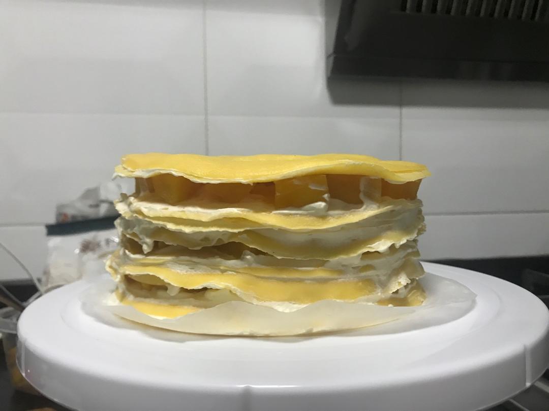 六寸抹茶红豆千层蛋糕（君之方子改动）