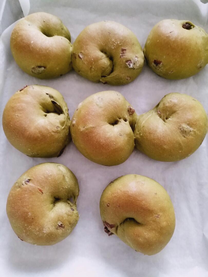 抹茶蔓越莓软欧