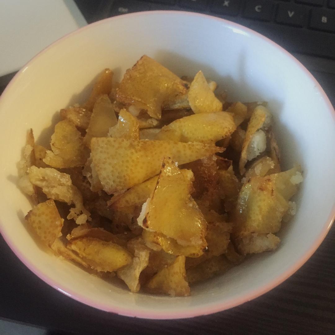 不用粘糖，直接返沙的糖渍柚子皮