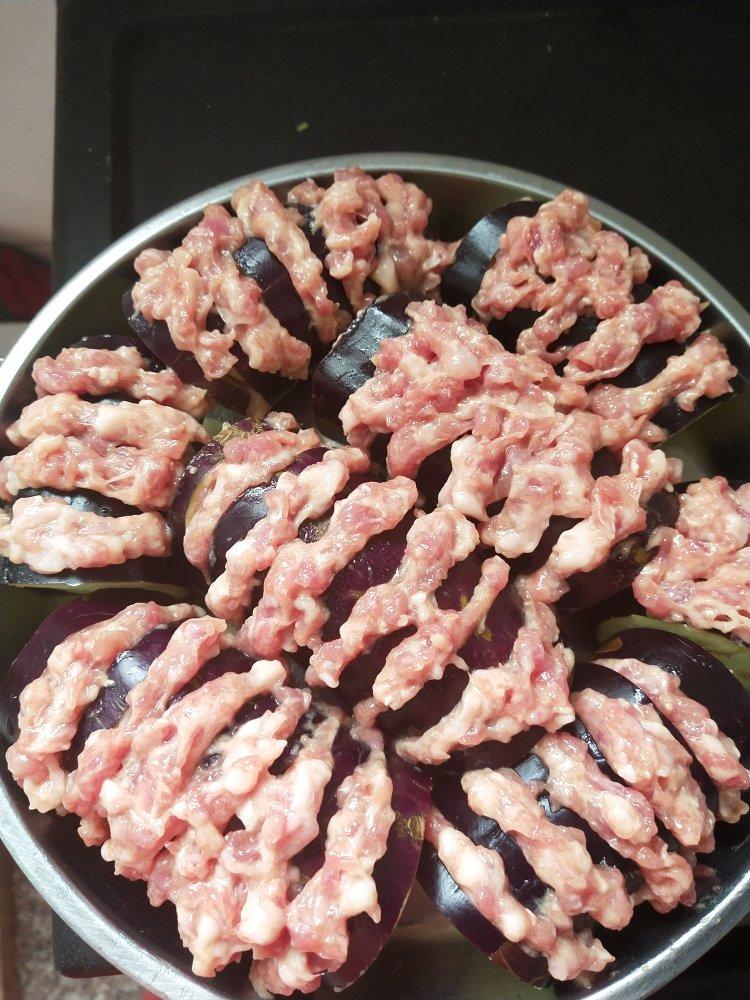 蒸茄盒（茄子酿肉）