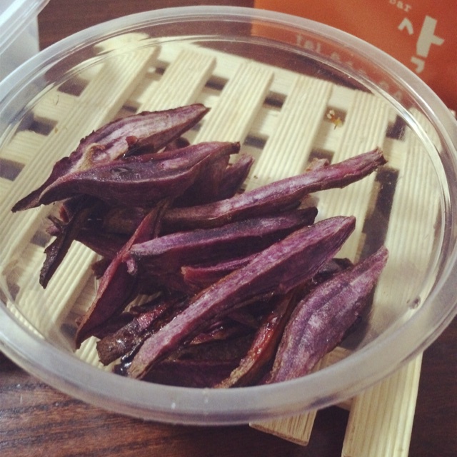 烤紫薯条