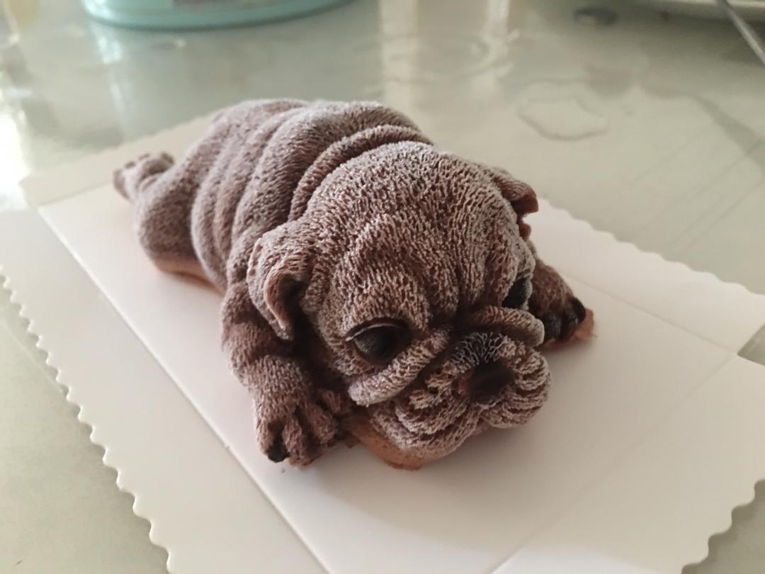 siwen_li做的网红沙皮狗慕斯蛋糕