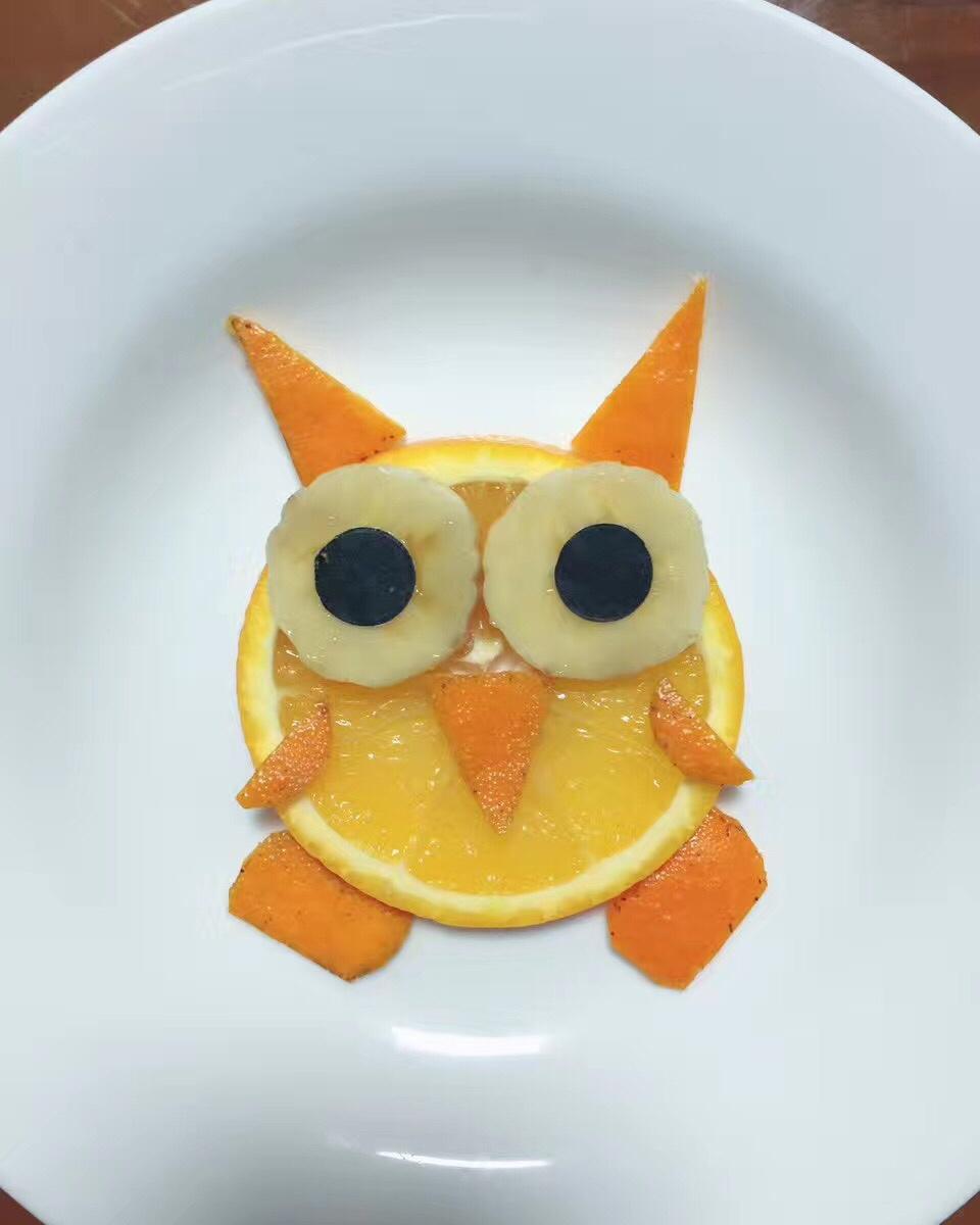 橙子水果拼盘（鹰猫虎狮象猪鸡）