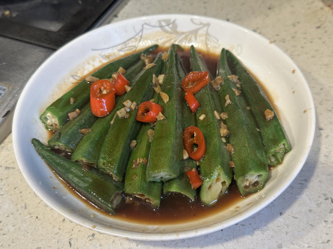 ‼️从此爱上秋葵‼️
白灼秋葵