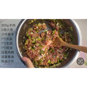 巨简单、万能的羊肉大葱饺子馅调法（可替代任何馅料）的做法 步骤4