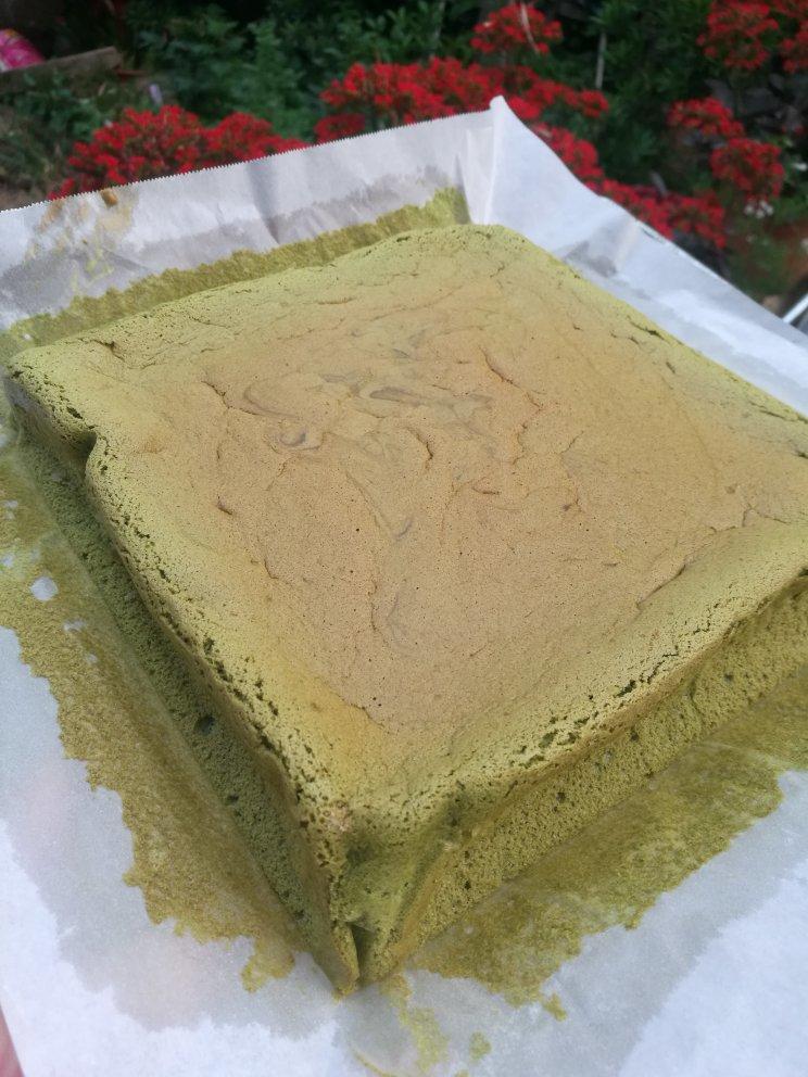 8寸抹茶戚风蛋糕