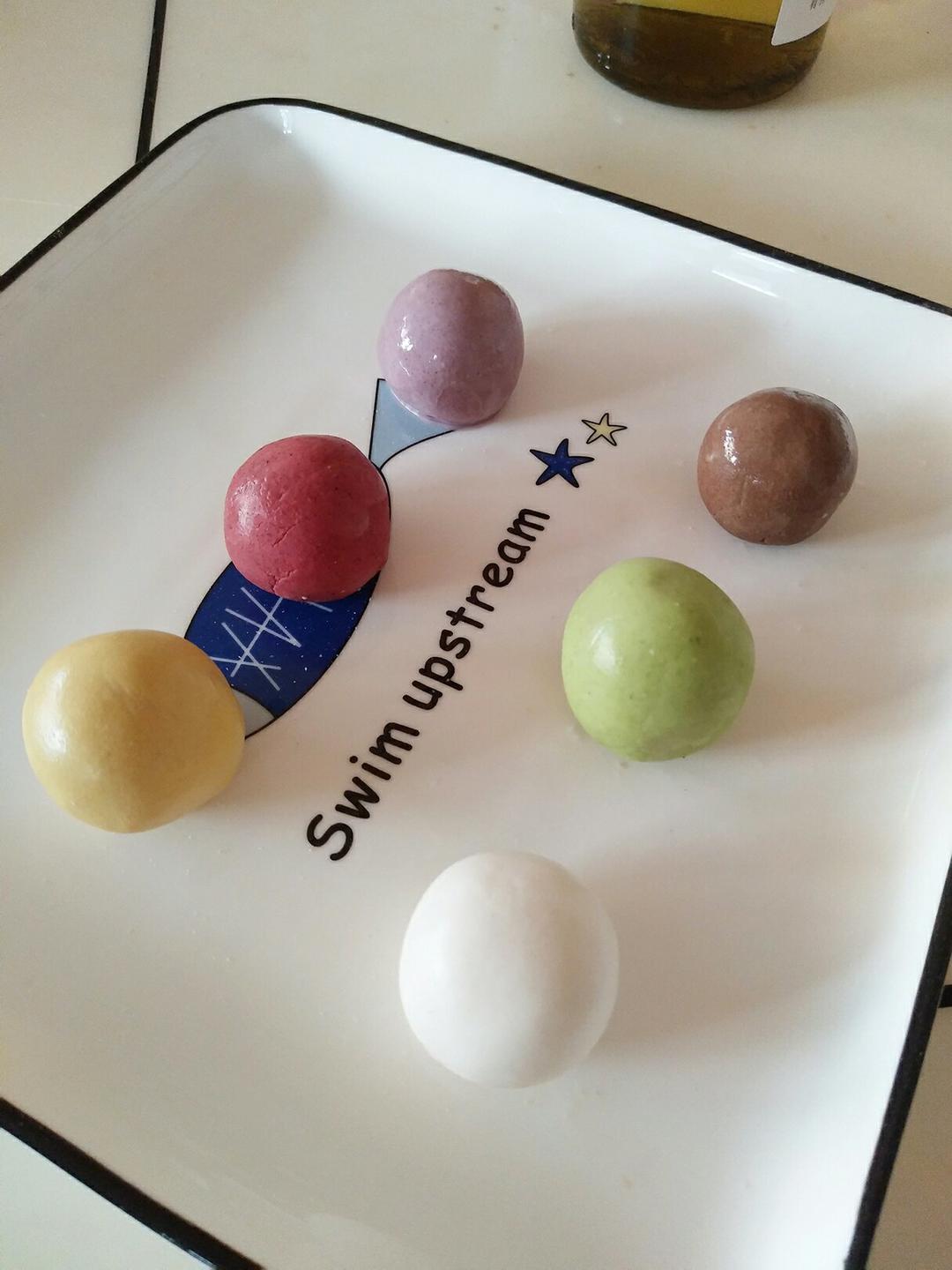 彩色汤圆-各种馅