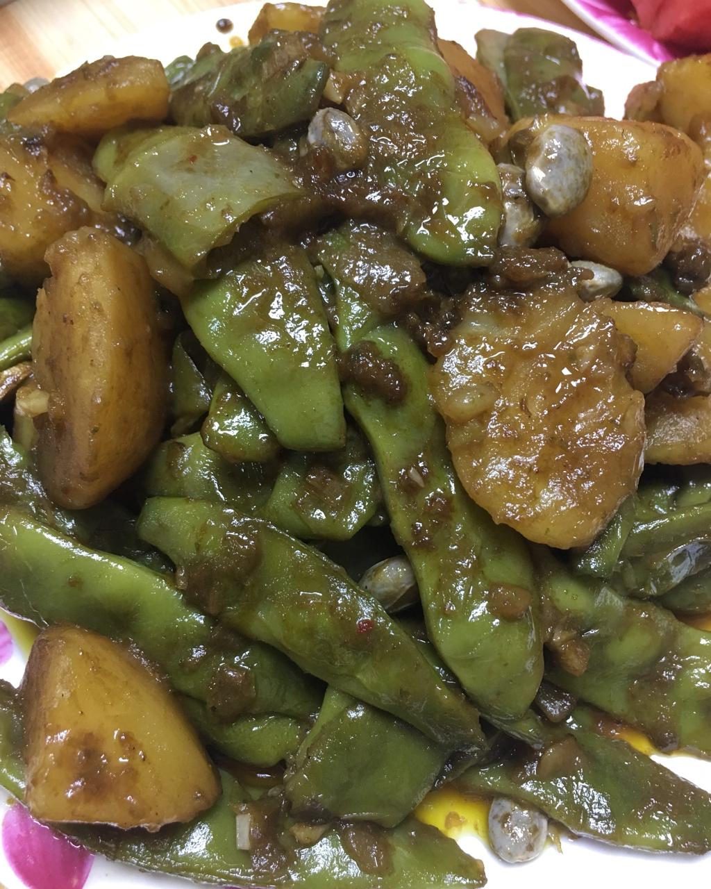 土豆炖豆角