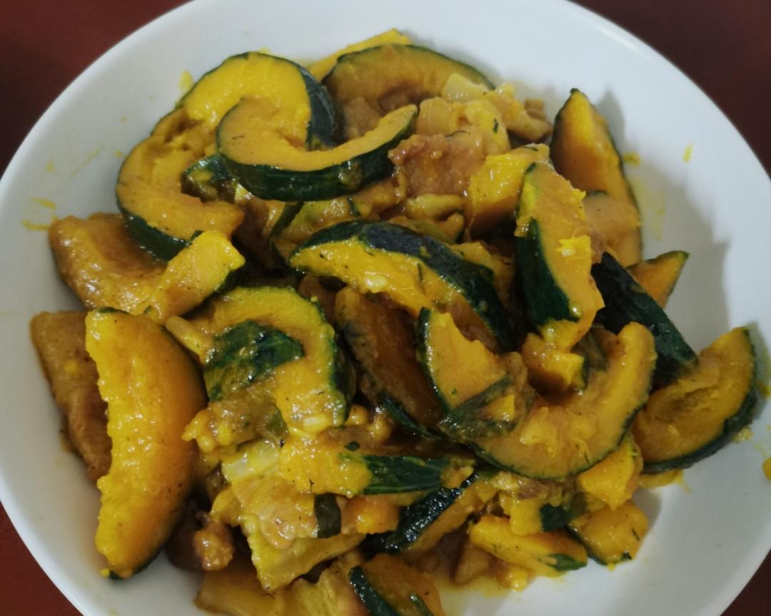 软糯销魂南瓜炒肉片