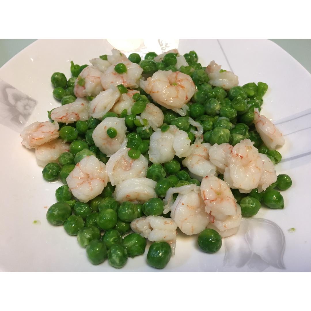 豌豆炒虾仁