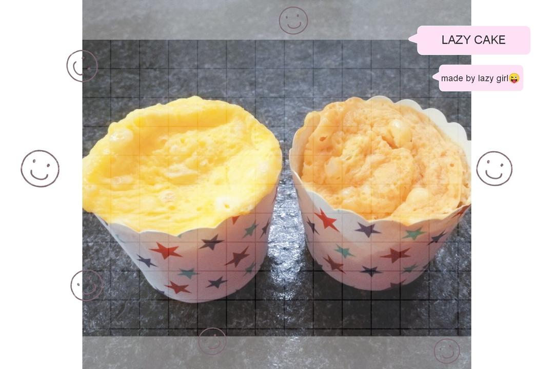 懒人食|1分钟微波炉柠檬酸奶小蛋糕（无油低脂版）