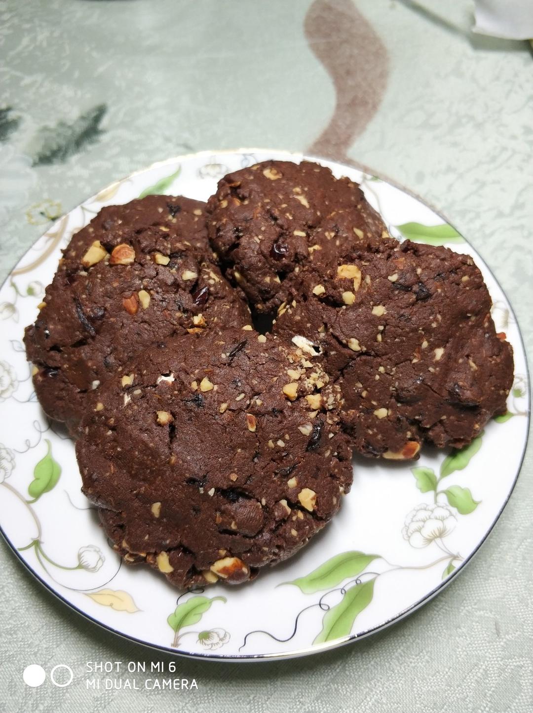 三重巧克力曲奇饼干 Triple Chocolate Cookies