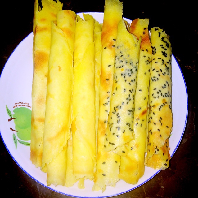 平底锅脆皮蛋卷